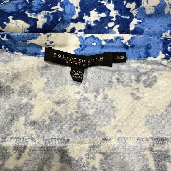 Robert Kitchen Canada Blue and White Lightweight Jacket Women’s XS - Picture 2 of 4